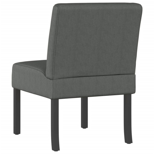 vidaXL Slipper Chair Dark Grey Fabric