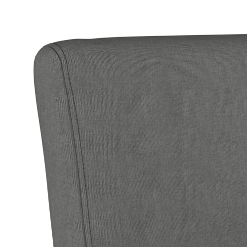 vidaXL Slipper Chair Dark Grey Fabric