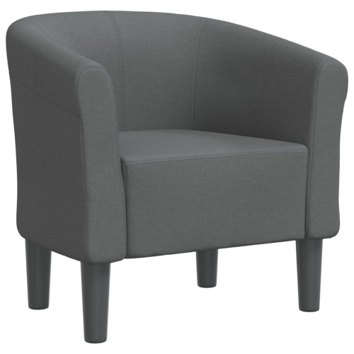 VIDAXL  Tub Chair Dark Fabric In Grey