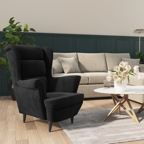 VIDAXL  Armchair Black Velvet