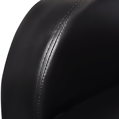 Sofa inclinable pour cinéma maison à 2 places en similicuir noir de vidaXL