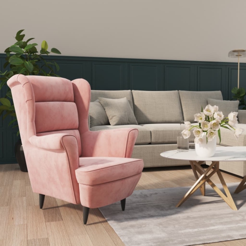 VIDAXL  Armchair Pink Velvet