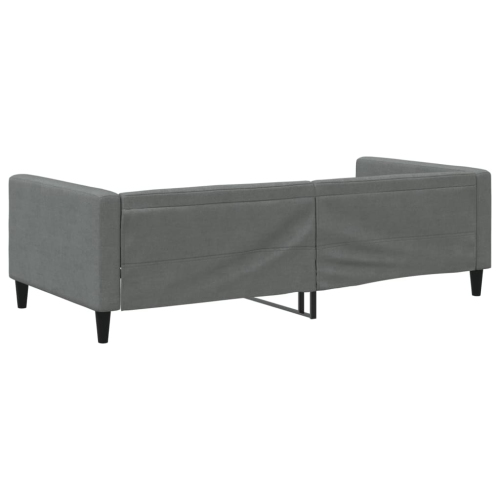 vidaXL Day Bed without Mattress Dark Grey 100x190 cm Fabric