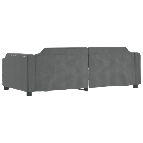 vidaXL Day Bed without Mattress Dark Grey 100x190 cm Fabric