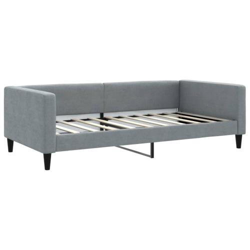 vidaXL Day Bed without Mattress Light Grey 100x190 cm Fabric