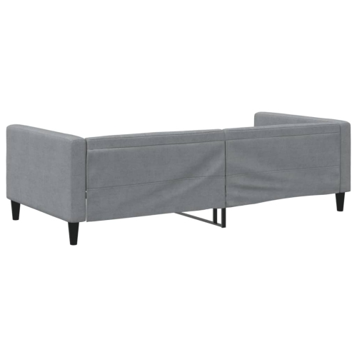vidaXL Day Bed without Mattress Light Grey 100x190 cm Fabric