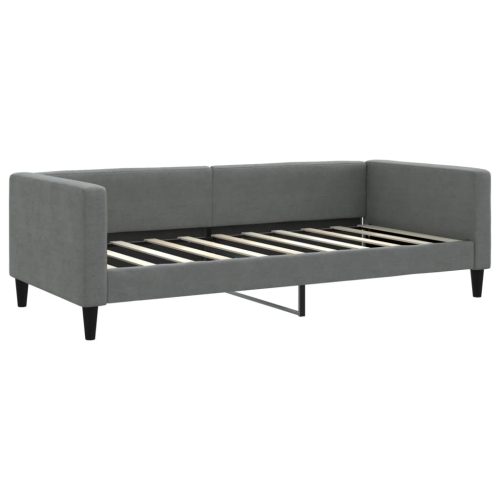 vidaXL Daybed with Trundle without Mattress Dark Grey 100x190 cm