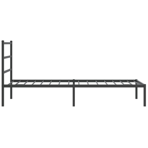 VidaXL Cadre de lit en métal sans matelas avec tête de lit noir 100 200 cm