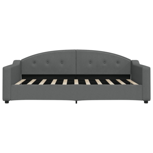 Lit de repos avec lit gigogne vidaXL sans matelas gris foncé 100 x 190&nbsp;cm