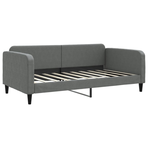 VIDAXL  Day Bed Without Mattress Dark 100X190 Cm Fabric In Grey