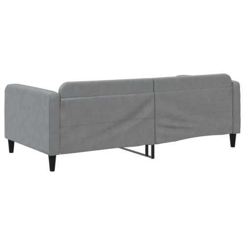 vidaXL Day Bed without Mattress Light Grey 100x190 cm Fabric