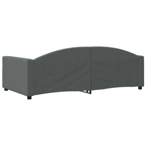 vidaXL Day Bed without Mattress Dark Grey 100x190 cm Fabric