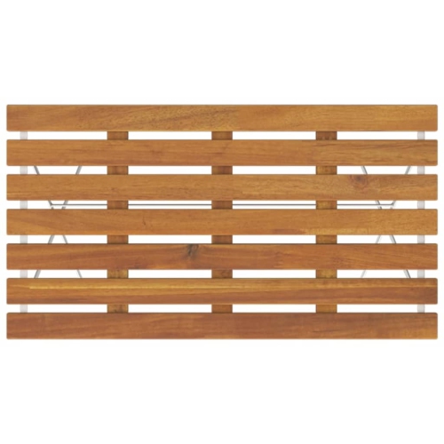 vidaXL 7 Piece Folding Bistro Set Solid Wood Acacia and Steel