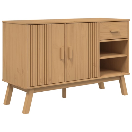 VIDAXL  Sideboard Olden 114X43X73.5 Cm Solid Wood Pine In Brown