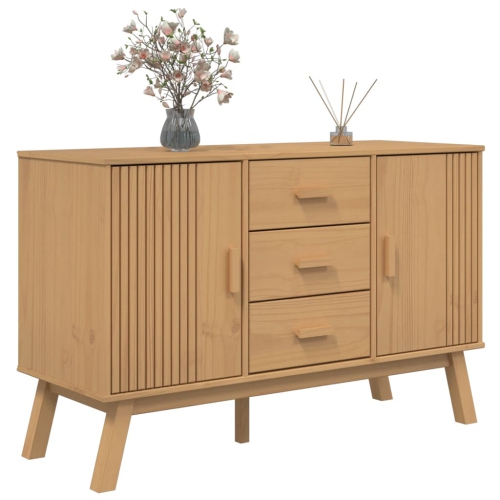 vidaXL Sideboard OLDEN Brown 114x43x73.5cm Solid Wood Pine