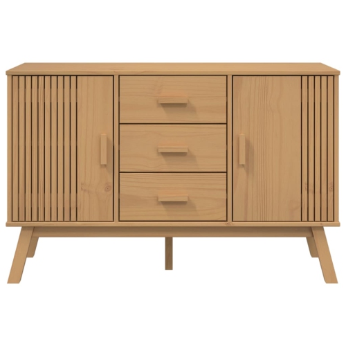 vidaXL Sideboard OLDEN Brown 114x43x73.5cm Solid Wood Pine