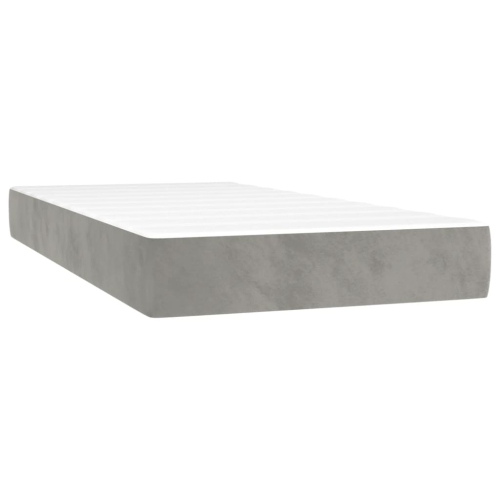 Matelas de lit simple à ressorts ensachés vidaXL 100 x 203 x 3 x 3 po en velours 20&nbsp;cm