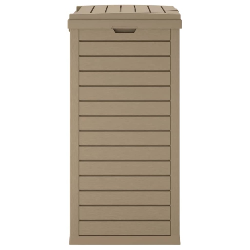 vidaXL Outdoor Garbage Bin Light Brown 41x41x86 cm Polypropylene