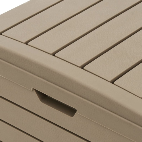 vidaXL Outdoor Garbage Bin Light Brown 41x41x86 cm Polypropylene