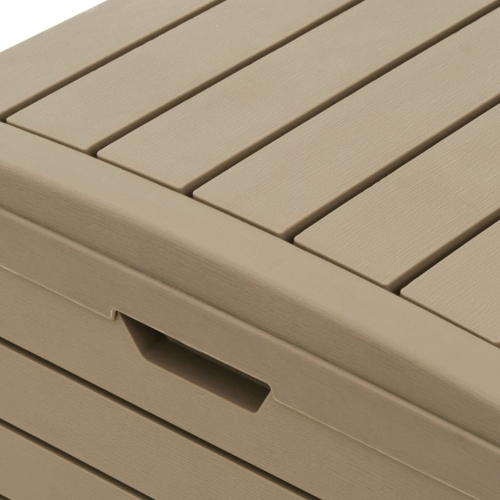 vidaXL Outdoor Garbage Bin Light Brown 78x41x86 cm Polypropylene