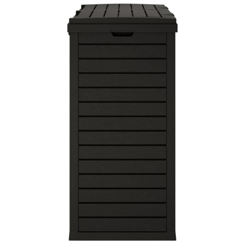 vidaXL Outdoor Garbage Bin Black 78x41x86 cm Polypropylene