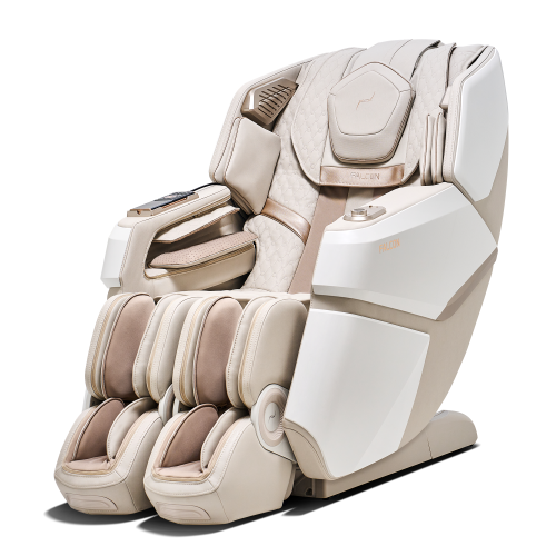 Bodyfriend Falcon Massage Chair 4 XD Module for Separate Leg Movement and Core Muscle Massage-Beige/Leather - FREE SHIPPING