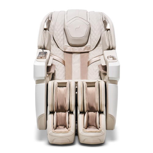 Bodyfriend Falcon Massage Chair 4 XD Module for Separate Leg Movement and Core Muscle Massage-Beige/Leather - FREE SHIPPING