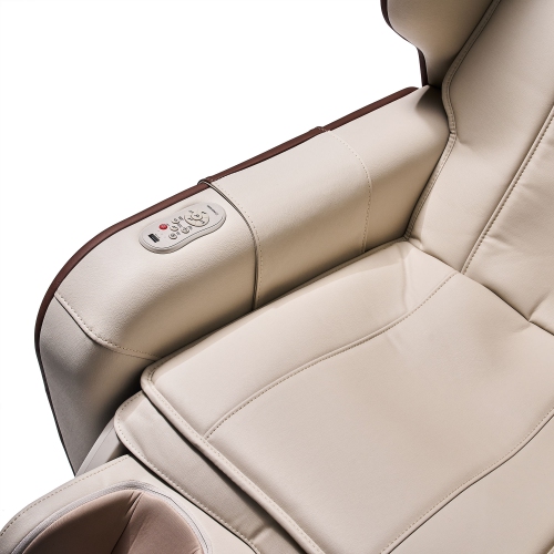 Bodyfriend Familie Reclining Massage Chair with Multi Massage Modes and Rotatable Footrest-Brown/Leather - FREE SHIPPING