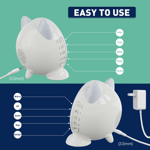 Time to Wake Kids Alarm Clock,Toddler Sleep Training Clock with Night Light & Nap Timer,Gift for 2-10 Years Old Children Boys Girls