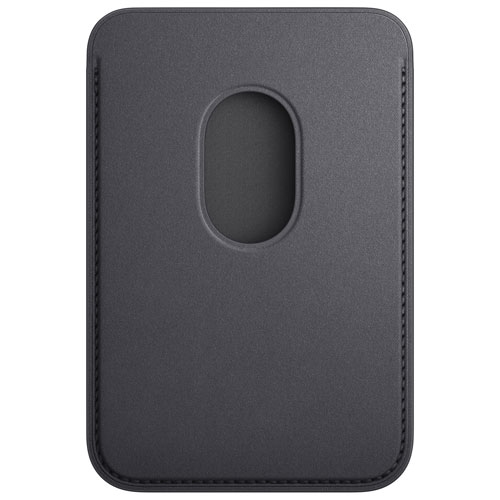 Apple FineWoven Wallet with MagSafe for iPhone 15/14/13/12 - Black OEM part by APPLE - Refurbished condition - Image 3