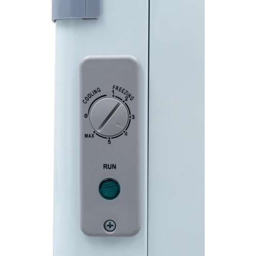 New Air commercial 49 po 11,5 pi3 avec Congélateur de crème glacée en verre incurvé - Blanc-gris