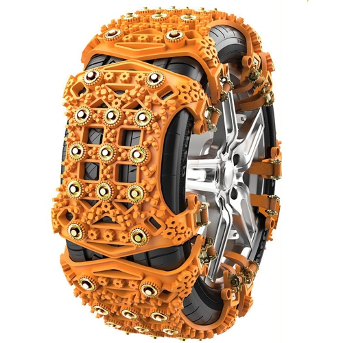 Chaîne à neige universelle en TPUR d'axGear pour pneus de VUS de camion, paquet de 6, antidérapants