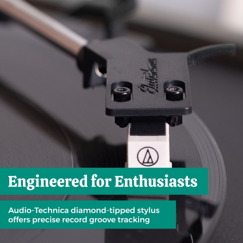 Tourne-disque en vinyle Montrose d'Electrohome, tourne-disque à entraînement par courroie, tête de lecture Audio-Technica, préamplificateur intégré,