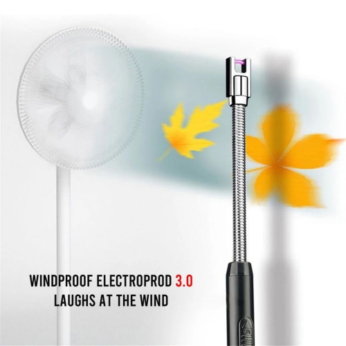 axGear USB Rechargeable Lighter Electric Windproof Candle Lighter BBQ Arc Long Neck