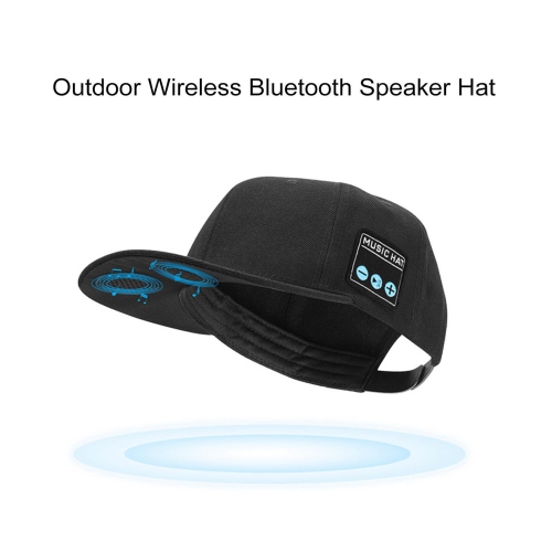 axGear Wireless Bluetooth Music Hat Headset Headphone Speaker Mic For Outdoor Sport