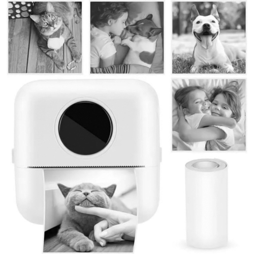 axGear Wireless Bluetooth Portable Pocket Mini Thermal Photo Printer Inkless Printing