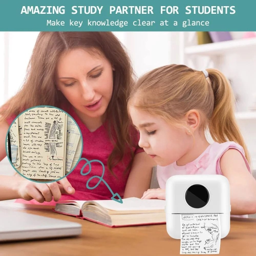 axGear Wireless Bluetooth Portable Pocket Mini Thermal Photo Printer Inkless Printing