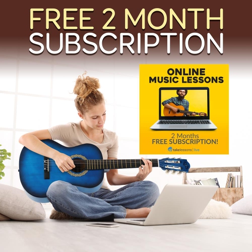 36'' -Inch 6-String Classic Guitar - 3/4 Size Scale Guitar with Digital Tuner & Accessory Kit,