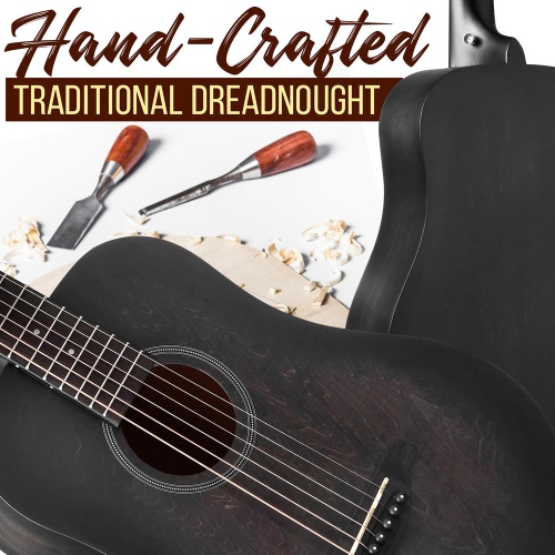 34'' Beginners 6-String Acoustic Guitar - 1/2 Junior Size Guitar with Accessory Kit