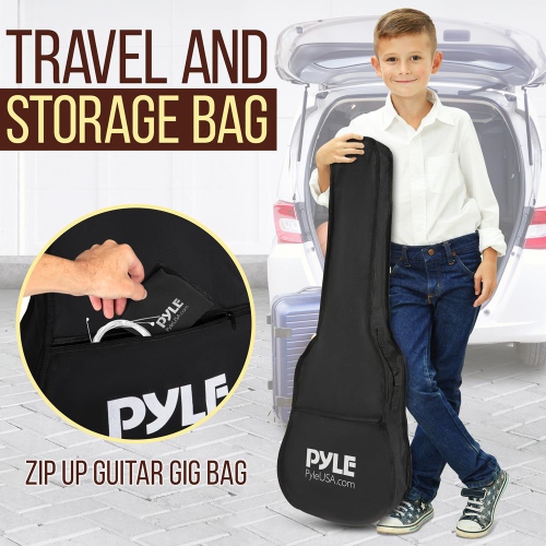 34'' Beginners 6-String Acoustic Guitar - 1/2 Junior Size Guitar with Accessory Kit