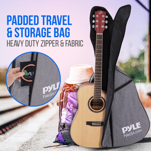 Beginners 6-String Acoustic Guitar - 41" Cutaway Body with Accessory Kit