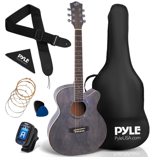 Beginners 6-String Acoustic Guitar - 36" Cutaway Body with Accessory Kit