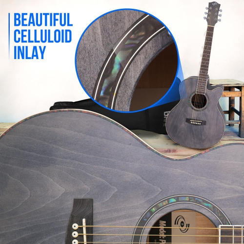 Beginners 6-String Acoustic Guitar - 36" Cutaway Body with Accessory Kit