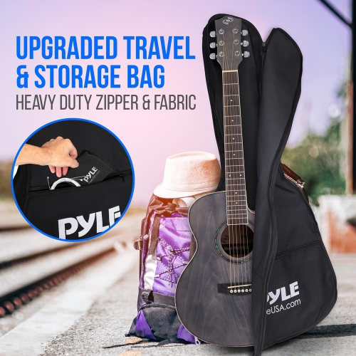 Beginners 6-String Acoustic Guitar - 36" Cutaway Body with Accessory Kit