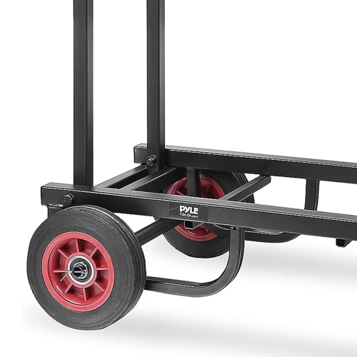 Adjustable Professional Equipment Cart - Compact 8-in-1 Folding Multi-Cart, Hand Truck/Dolly/Platform Cart, Extends Up to 25.24'' to 40.24''