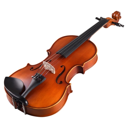 Solid Wood Violin Stringed Instrument - Student Grade Violin with Accessory Kit Included