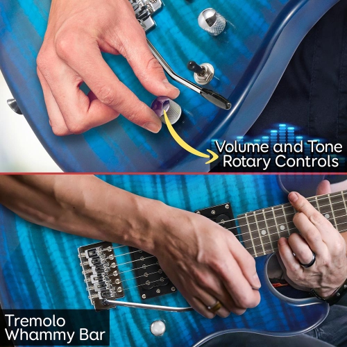 6-String Electric Guitar Kit- Includes Amplifier with Accessory Kit