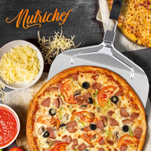 Pizza Peel for Oven and Grill - Durable and Safe Aluminum Base with Stainless Steel Handle