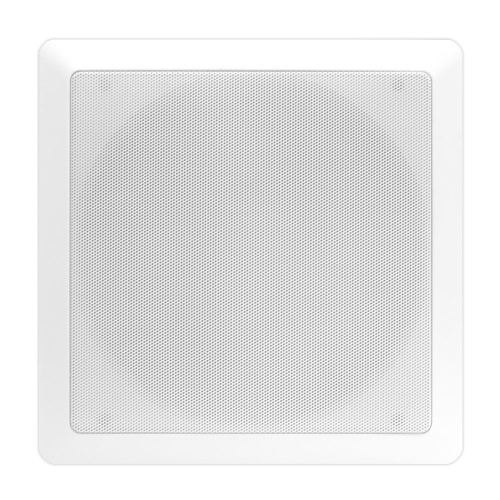 Haut-parleur d'extrêmes graves mural/de plafond 10 po, DVC, encastré, blanc, haut-parleur simple