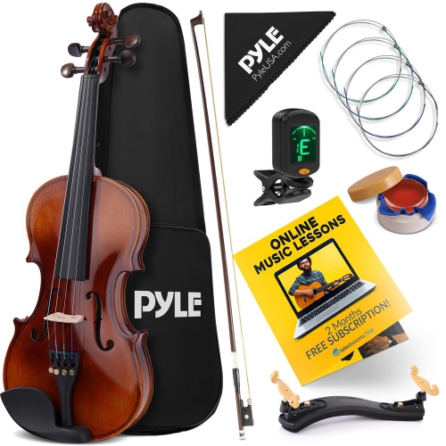 Plywood Violin Stringed Instrument - Student Grade Violin with Accessory Kit Included